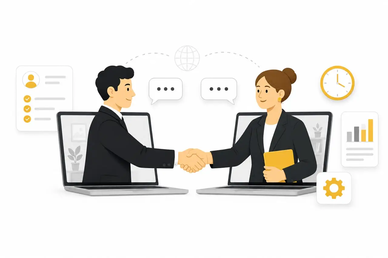 Animation outsourcing services illustration