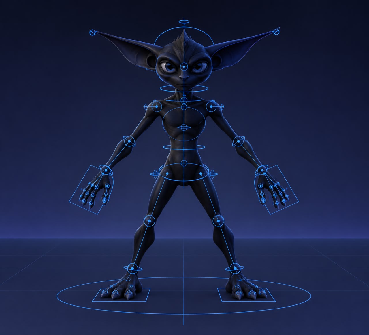 Character rigging production