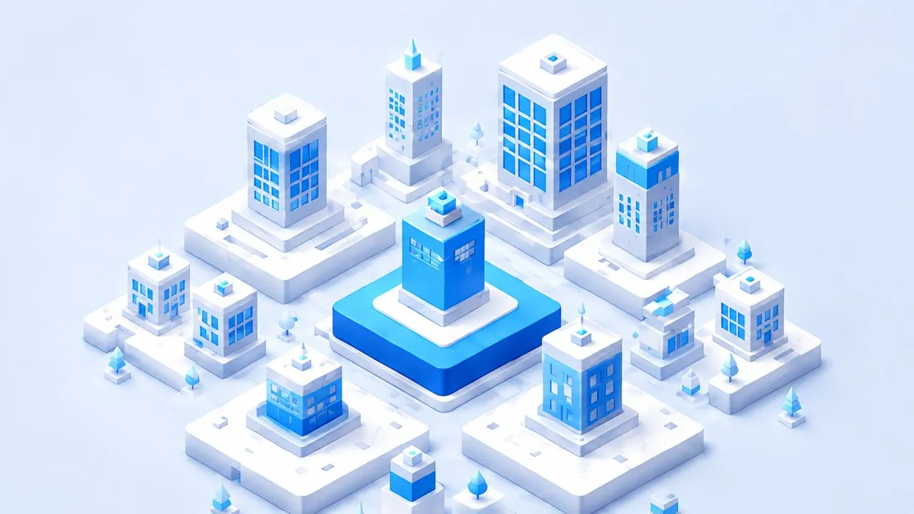 Isometric application platform visualisation