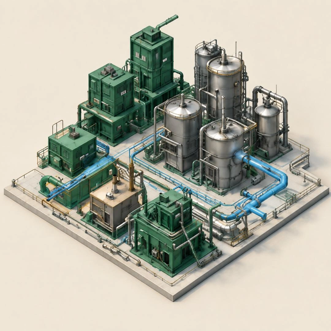 Isometric industrial facility visualisation