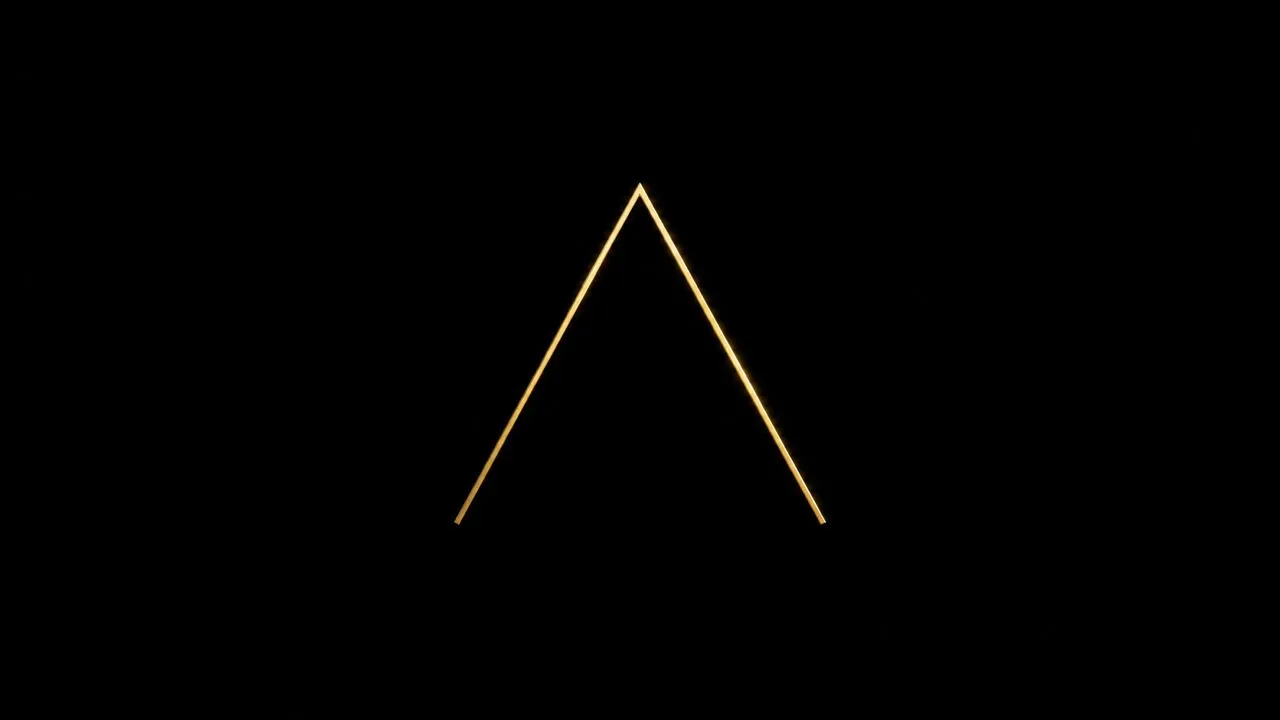 Minimal 2D logo animation example
