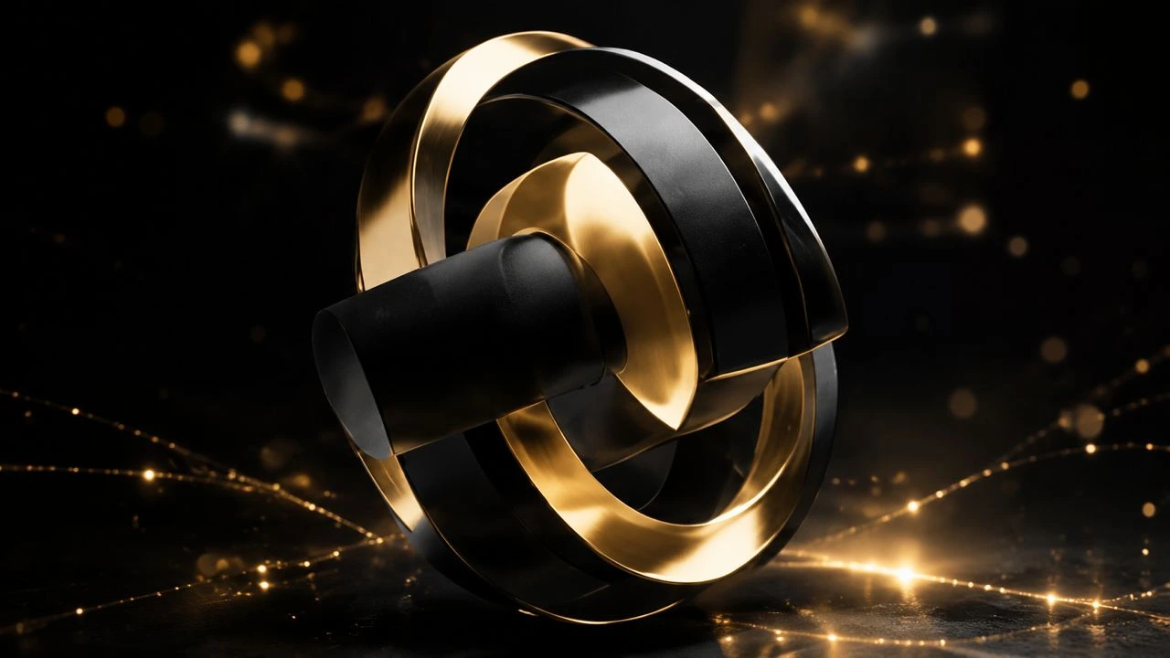 Premium metallic 3D motion graphic