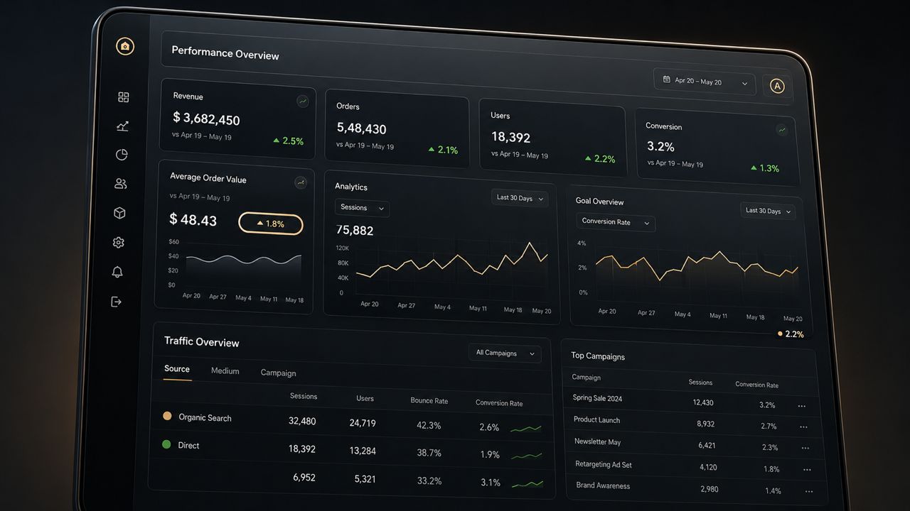 Premium software interface animation
