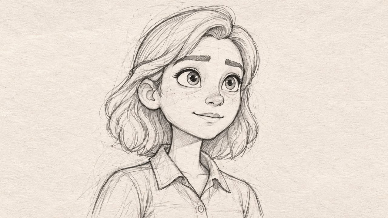 Initial character idea sketch